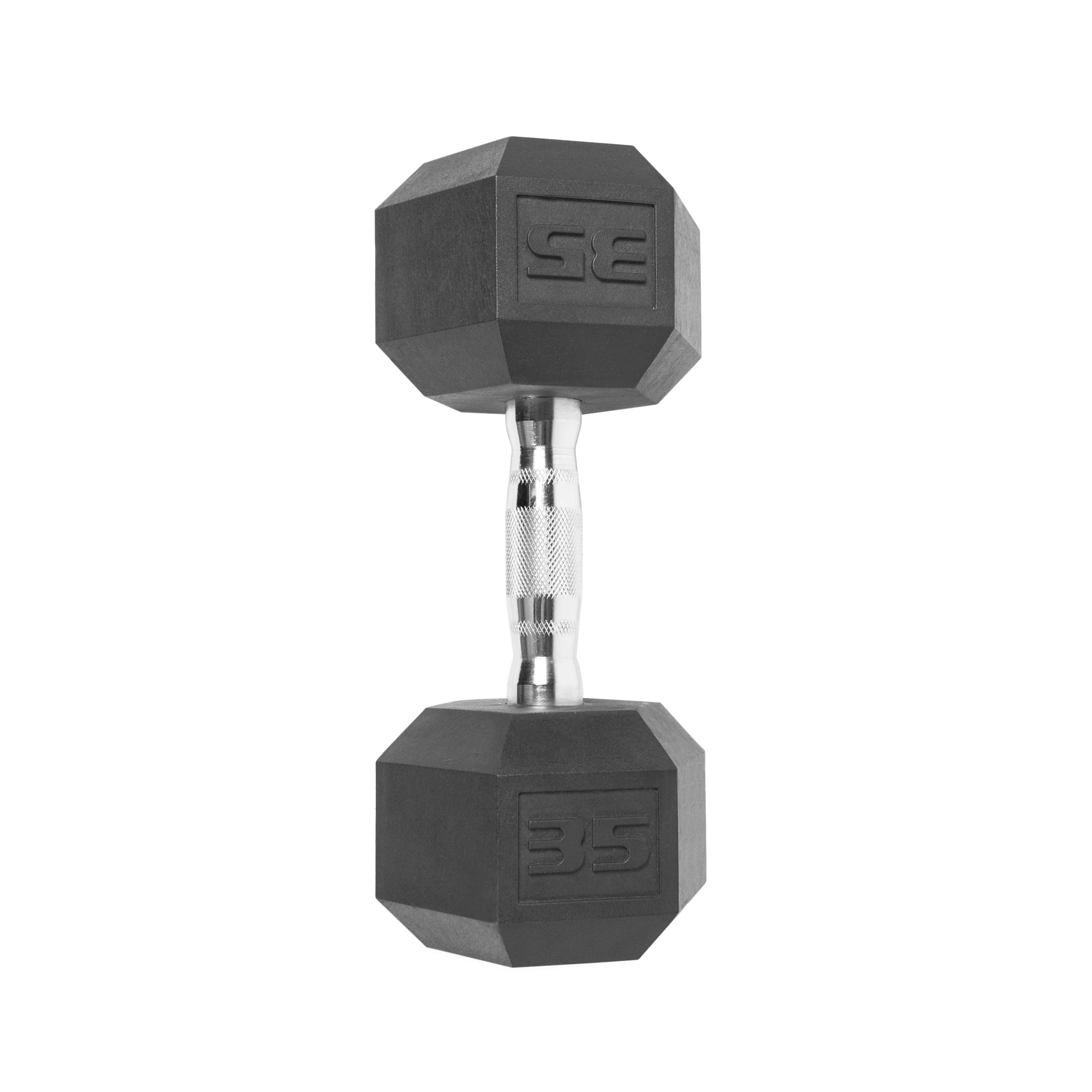 Coated Hex Dumbbell Single Unit Weighing 35 Pounds
Coated Hex Dumbbell Single Unit Weighing 35 Pounds