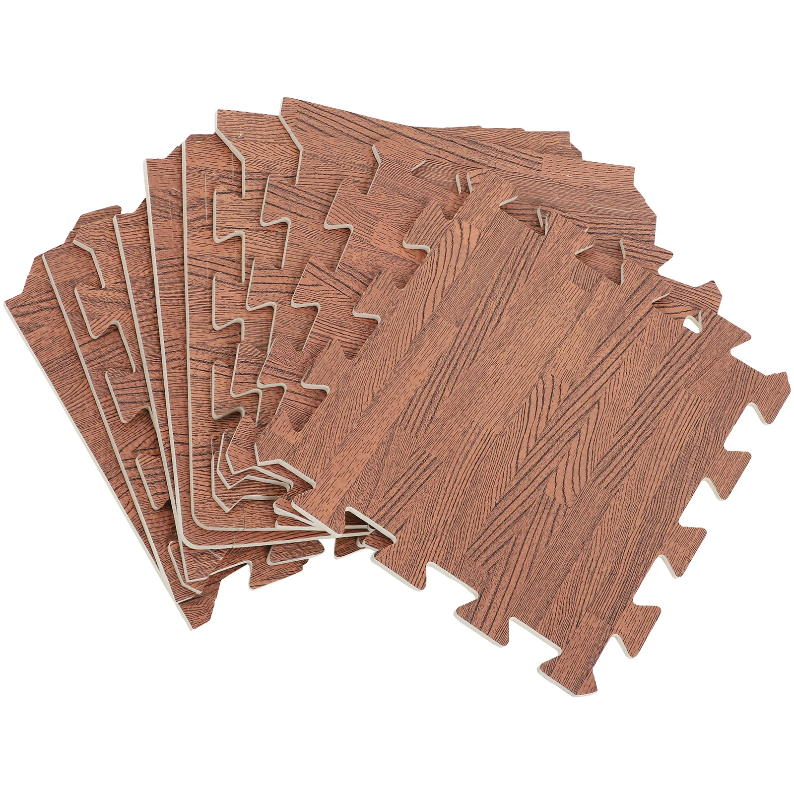 10Pcs Wood Grain Floor Mat Eva Puzzle Exercise Mat Anti-Slip Noise Reducing Protective Flooring for Home Gym Fitness Room
10Pcs Wood Grain Floor Mat Eva Puzzle Exercise Mat Anti-Slip Noise Reducing Protective Flooring for Home Gym Fitness Room