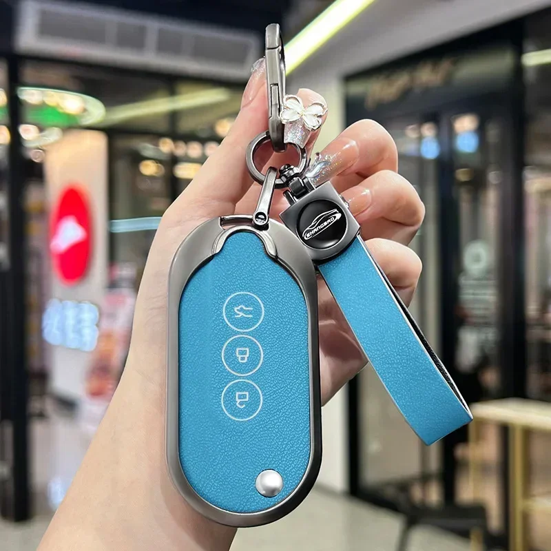 Zinc Alloy Car Remote Key Case Cover Shell Fob For SGM Wuling Hongguang MINIEV Air EV 2023 2022 Auto Protector Bag Accessories
Zinc Alloy Car Remote Key Case Cover Shell Fob For SGM Wuling Hongguang MINIEV Air EV 2023 2022 Auto Protector Bag Accessories