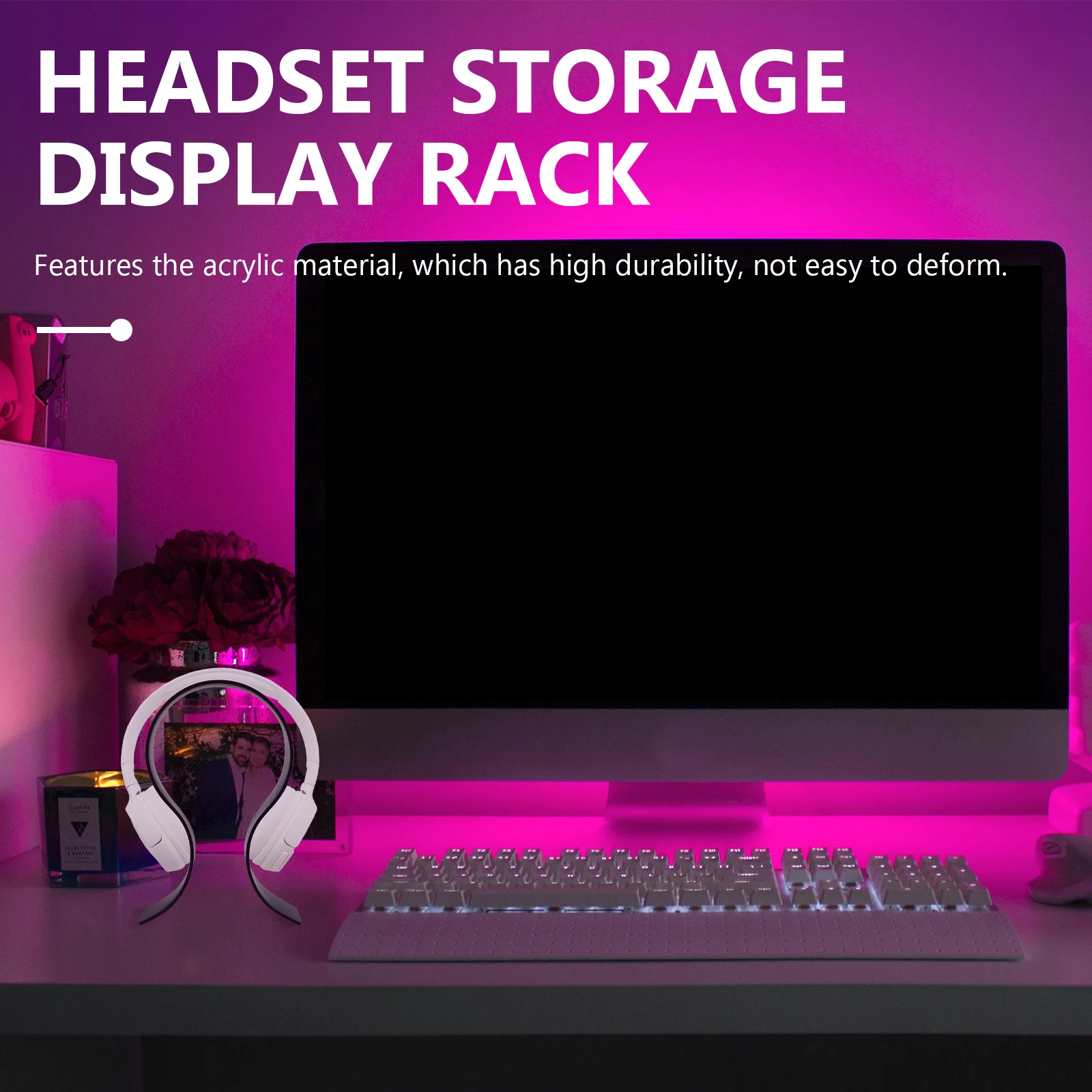 1PC Acrylic Headphone Display Stand Desktop Earphone Holder Black U Shaped Design for Home Office Game Room Headset
1PC Acrylic Headphone Display Stand Desktop Earphone Holder Black U Shaped Design for Home Office Game Room Headset
