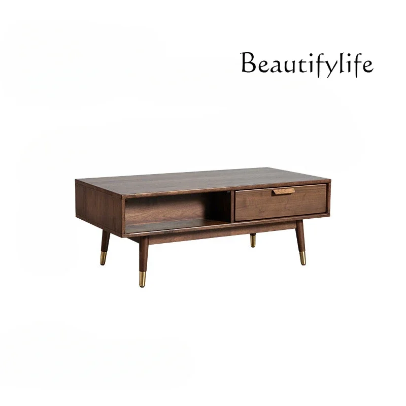 Solid Wood Tea Table Nordic Small Apartment Tea Table Modern Minimalist Double Drawer Tea Table Light Luxury Log Furniture
Solid Wood Tea Table Nordic Small Apartment Tea Table Modern Minimalist Double Drawer Tea Table Light Luxury Log Furniture