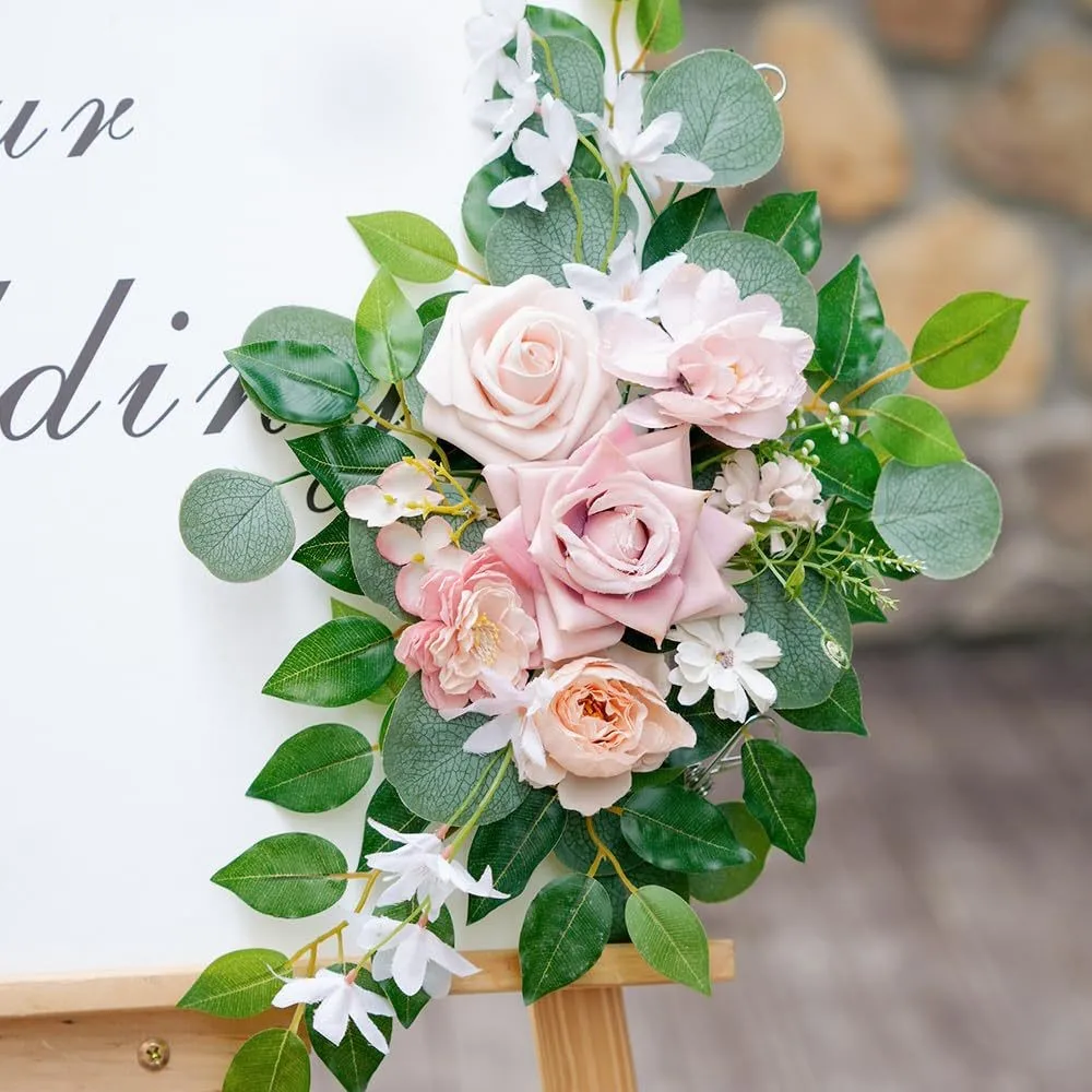 Wedding Welcome Signs Floral(Pack of 2),Wedding Arch Flowers for Wedding Decorations and Reception Backdrop Decoration
Wedding Welcome Signs Floral(Pack of 2),Wedding Arch Flowers for Wedding Decorations and Reception Backdrop Decoration