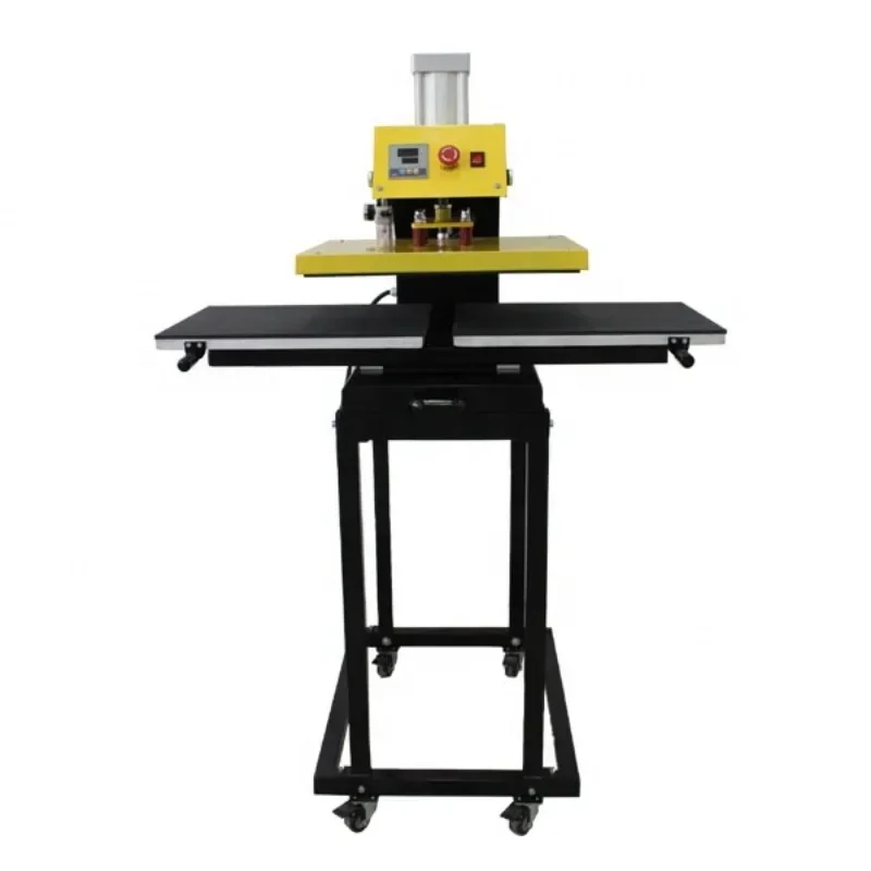 Pneumatic Semi-Auto Double Working Station 38x38 40x50 40x60 T-shirt Heat Press Machine With Stands
Pneumatic Semi-Auto Double Working Station 38x38 40x50 40x60 T-shirt Heat Press Machine With Stands