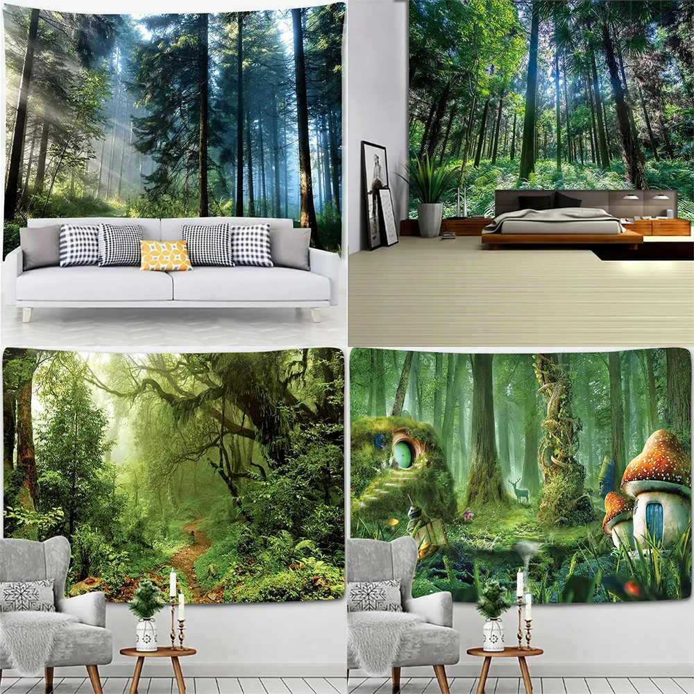 2024 Tree Forest Pattern Tapestry Room Background Cloth Home Decoration Bedroom Dormitory Wall Hanging Cloth
2024 Tree Forest Pattern Tapestry Room Background Cloth Home Decoration Bedroom Dormitory Wall Hanging Cloth