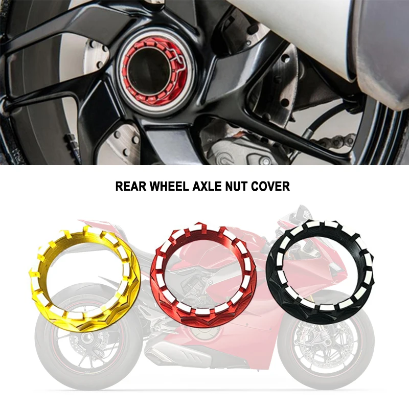 For Ducati MONSTER MULTISTRADA DIAVEL 1200 1260 1098 1198 1199 1299 V4 Rear Wheel Axle Nut Cover Motorcycle Accessories
For Ducati MONSTER MULTISTRADA DIAVEL 1200 1260 1098 1198 1199 1299 V4 Rear Wheel Axle Nut Cover Motorcycle Accessories