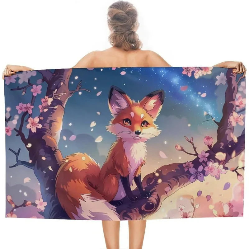 1 piece 27.5_55 inch kitchen towel cartoon fox art bath towel beach towel suitable for sports, spa, yoga, hotel gym _ temu {REGI
1 piece 27.5_55 inch kitchen towel cartoon fox art bath towel beach towel suitable for sports, spa, yoga, hotel gym _ temu {REGI