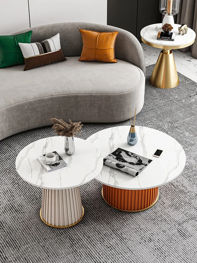 Light Luxury Net Red Rock Plate Tea Table Combination Small Apartment Living Room round Tea Table
Light Luxury Net Red Rock Plate Tea Table Combination Small Apartment Living Room round Tea Table