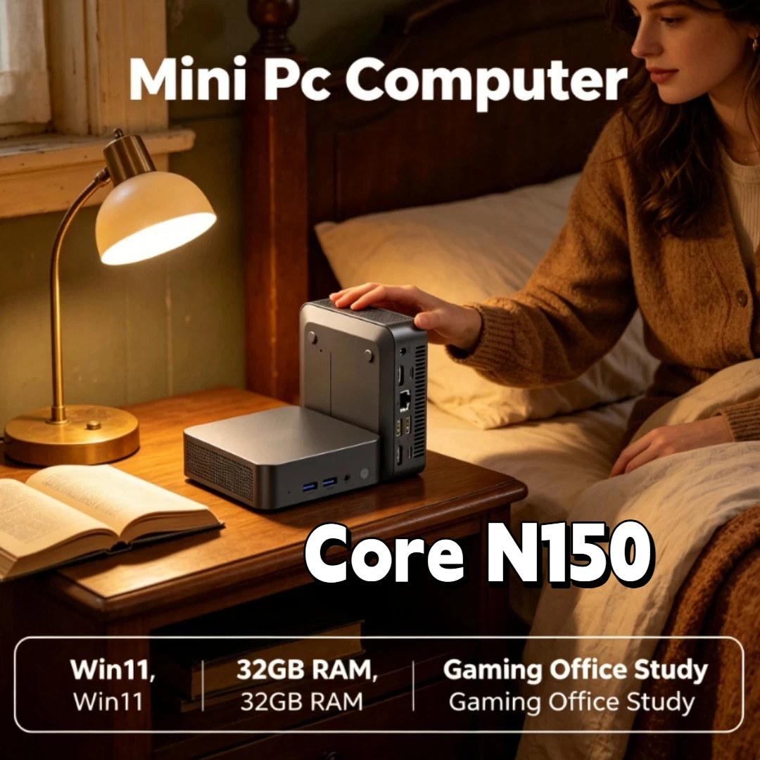 Core N150 Mini Desktop PC High Bright 4K HD Windows 11 Pro 32GB RAM 1TB/2TB SSD WIFI 6 BT5.2 3 Years Warranty
Core N150 Mini Desktop PC High Bright 4K HD Windows 11 Pro 32GB RAM 1TB/2TB SSD WIFI 6 BT5.2 3 Years Warranty