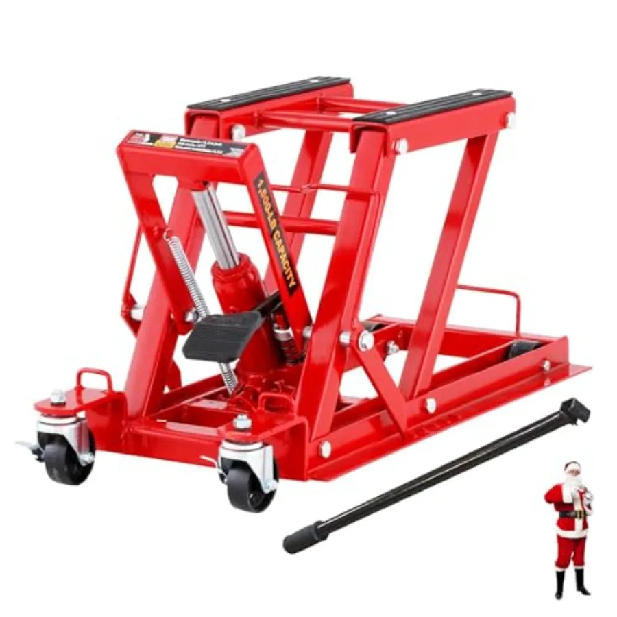 Powersports lift jack stand table for ATV, dirt bike, UTV, snowmobile: 1500 lb hydraulic motorcycle lift, steel construction, b
Powersports lift jack stand table for ATV, dirt bike, UTV, snowmobile: 1500 lb hydraulic motorcycle lift, steel construction, b