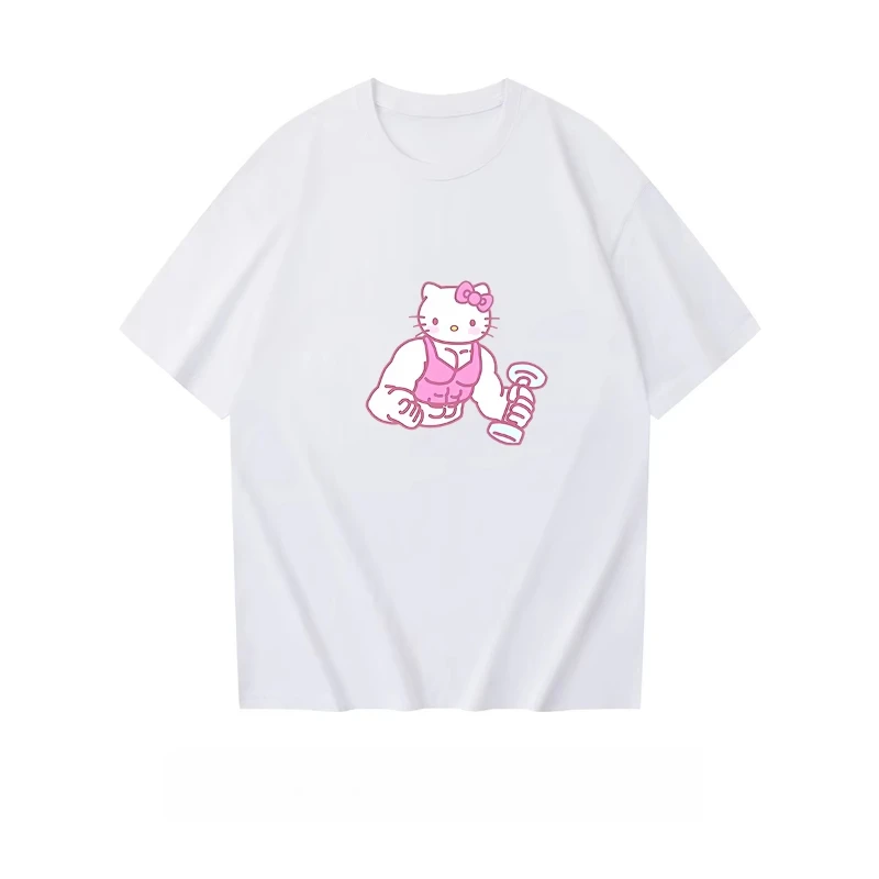 MINISO летняя хлопковая футболка с цветочным принтом, женская рубашка больших размеров, повседневная рубашка Harajuku Hello Kitty, розовая мускулистая мультяшная рубашка с коротким рукавом и принтом
MINISO летняя хлопковая футболка с цветочным принтом, женская рубашка больших размеров, повседневная рубашка Harajuku Hello Kitty, розовая мускулистая мультяшная рубашка с коротким рукавом и принтом