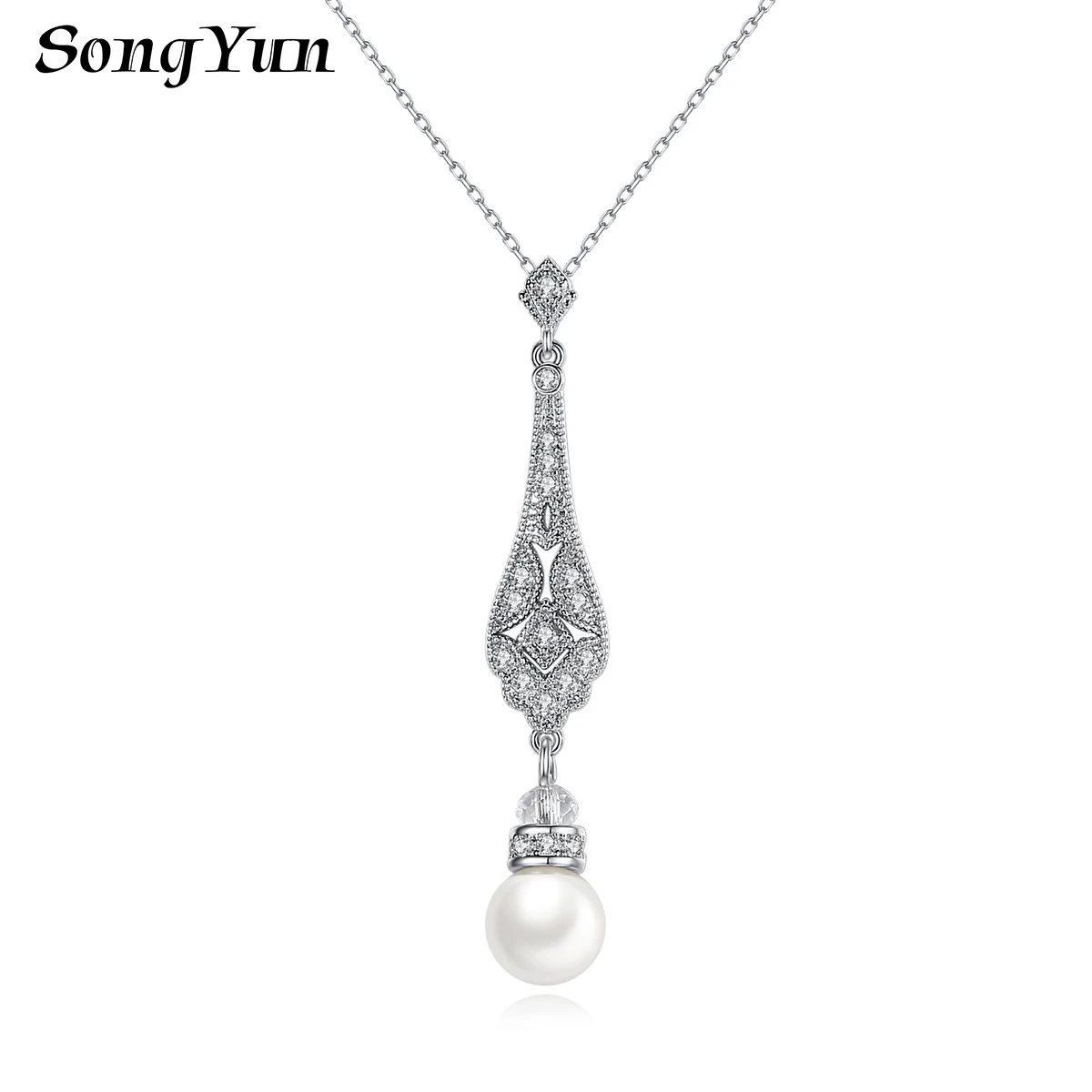 SongYun Jewelry MHT Quality Brass Necklace Pendant Chain CZ 7A Zircon Cocktail Party Minimalist Style Women Necklaces Jewelry
SongYun Jewelry MHT Quality Brass Necklace Pendant Chain CZ 7A Zircon Cocktail Party Minimalist Style Women Necklaces Jewelry