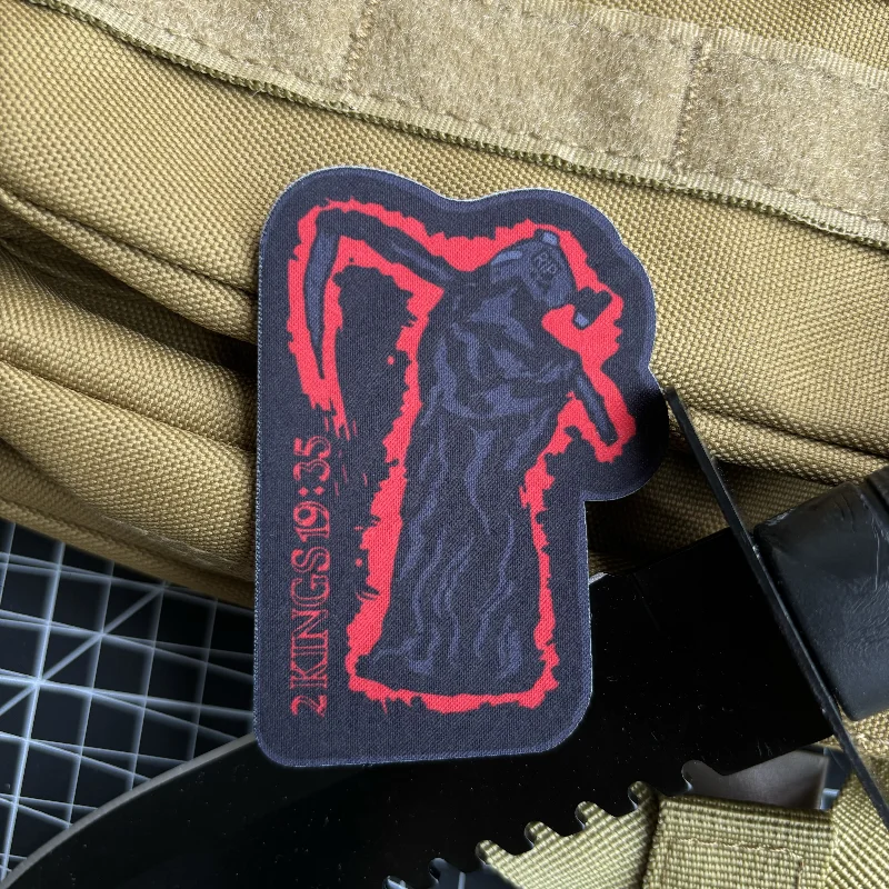 Death Reaper Tactical Patch Sickle Silent Morale Badge Hook and Loop Printing Patches for Clothes Military Backpack Sticker
Death Reaper Tactical Patch Sickle Silent Morale Badge Hook and Loop Printing Patches for Clothes Military Backpack Sticker