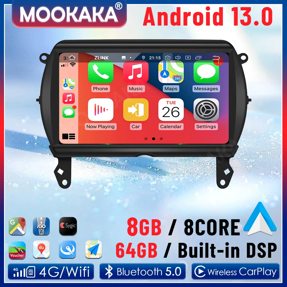 Автомобильный GPS-навигатор на Android для BMW MINI F54 F55 F56 F57 F60 2014-2024, автомобильное радио, стерео, мультимедийный плеер, головное устройство DSP Carplay
Автомобильный GPS-навигатор на Android для BMW MINI F54 F55 F56 F57 F60 2014-2024, автомобильное радио, стерео, мультимедийный плеер, головное устройство DSP Carplay