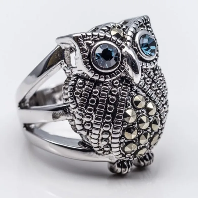 New antique cute owl ethnic style ring women's exaggerated fashion jewelry
New antique cute owl ethnic style ring women's exaggerated fashion jewelry