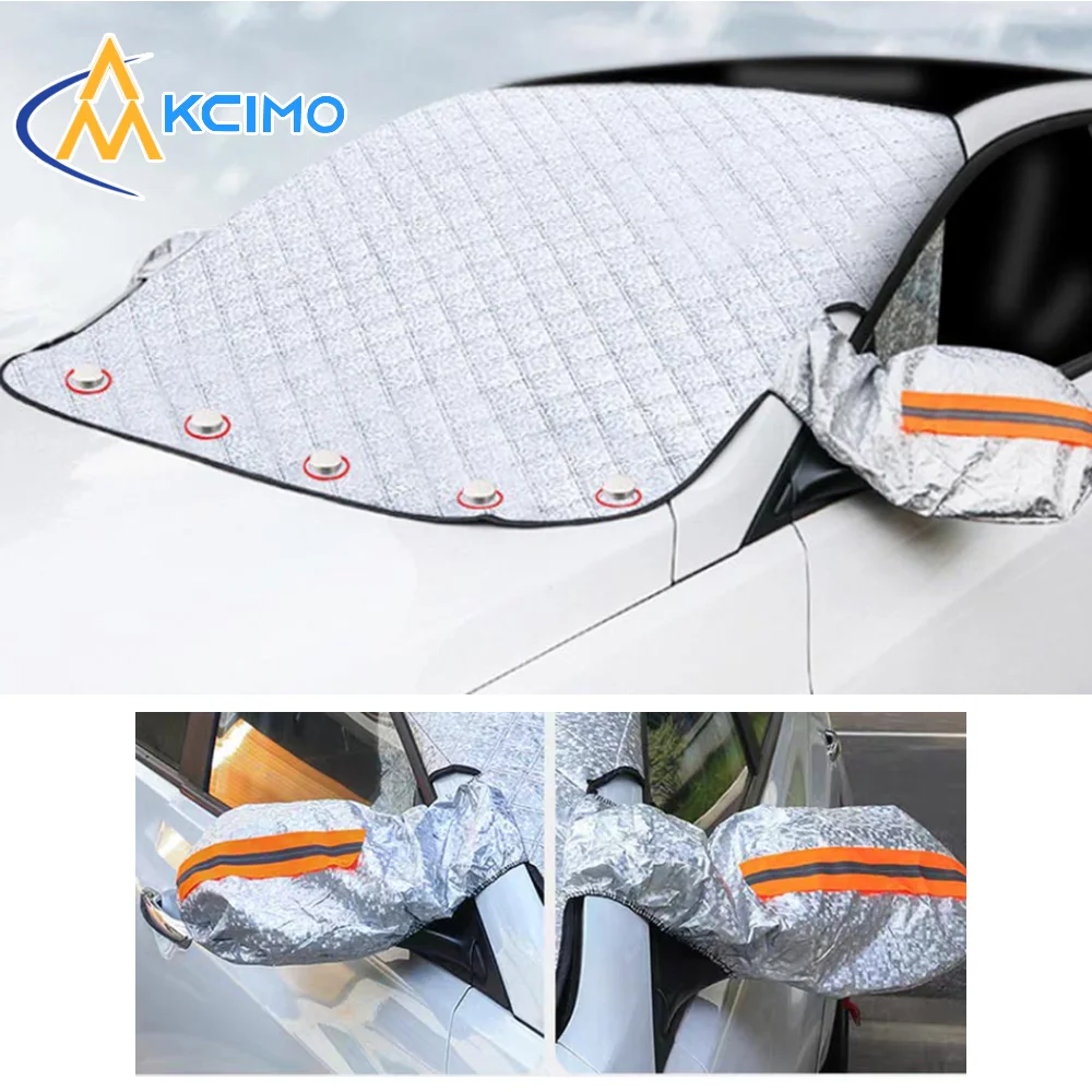 KCIMO Car Snow Guard Windshield Frost Protection Cover Magnetic Absorb Sunshade Front Car Shield, Anti-Snow Car Hood Protector
KCIMO Car Snow Guard Windshield Frost Protection Cover Magnetic Absorb Sunshade Front Car Shield, Anti-Snow Car Hood Protector