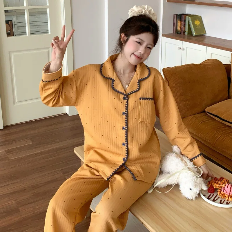 New Hotpjs Set Women's Pajama Set Women's Warm Winter Pajamas Fashionable Home Clothes Pajamas Cute and Soft Pajama Set Maillard
New Hotpjs Set Women's Pajama Set Women's Warm Winter Pajamas Fashionable Home Clothes Pajamas Cute and Soft Pajama Set Maillard