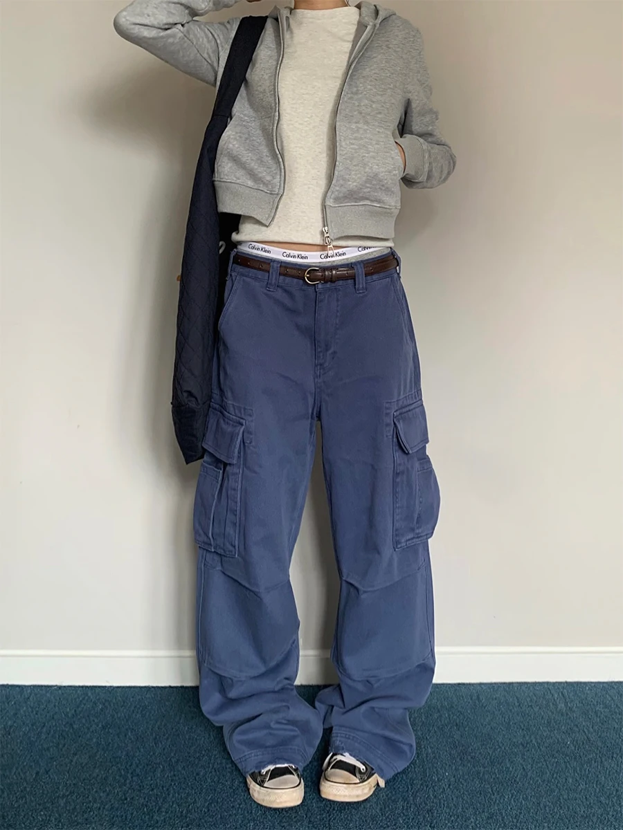 Retro American High Street Work Pants Loose Wide Leg Casual Straight Leg Trousers for Men And Women Spring Autumn Fashion
Retro American High Street Work Pants Loose Wide Leg Casual Straight Leg Trousers for Men And Women Spring Autumn Fashion