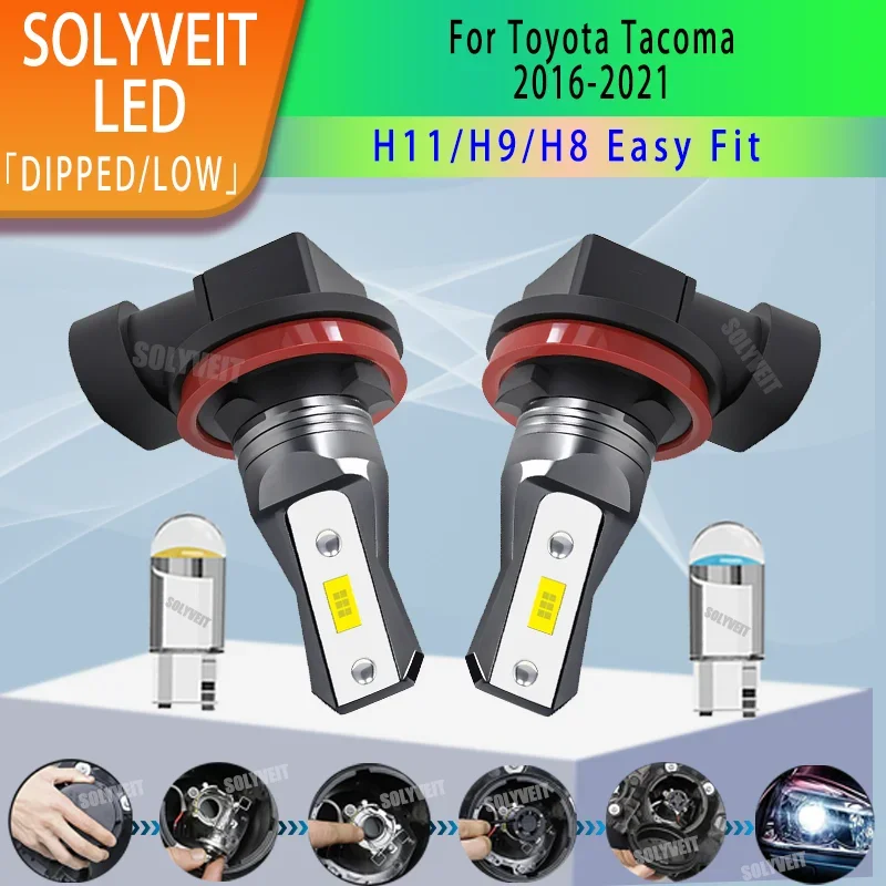 2pcs LED H11 H9 Low Beam Car Headlight 200% brighter than Halogen 6000k white For Toyota Tacoma 2016 2017 2018 2019 2020 2021
2pcs LED H11 H9 Low Beam Car Headlight 200% brighter than Halogen 6000k white For Toyota Tacoma 2016 2017 2018 2019 2020 2021