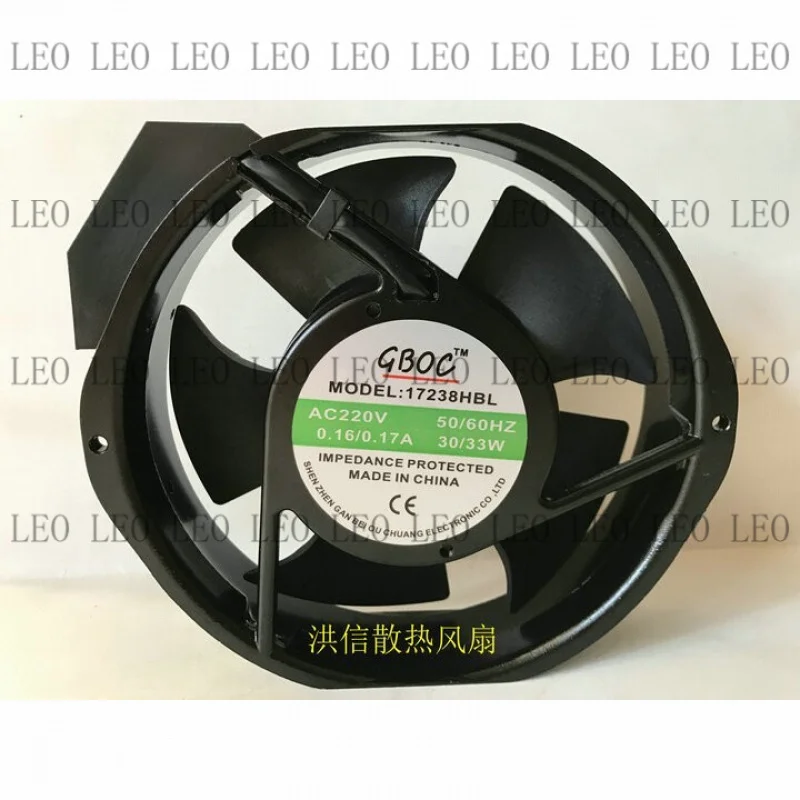 GG New FOR GBOC 17238HBL 220V 0.16A/0.17A 30W/33W cabinet cooling fan
GG New FOR GBOC 17238HBL 220V 0.16A/0.17A 30W/33W cabinet cooling fan