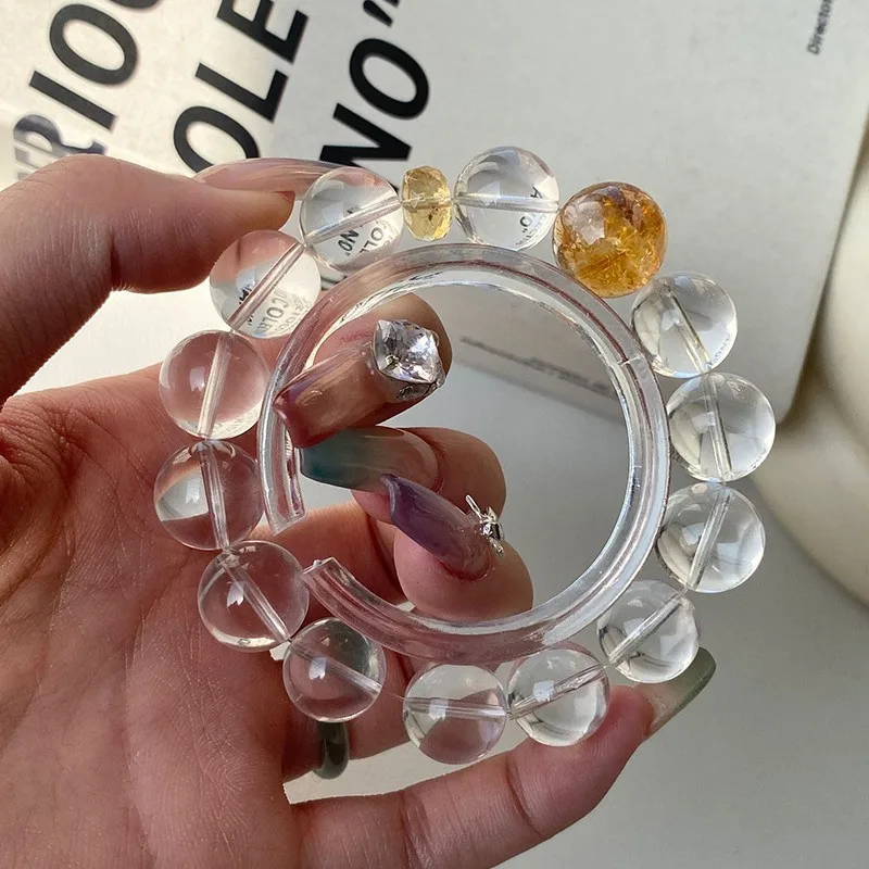 New Style Yellow White Round Buddha Bead Bracelet Ornament
New Style Yellow White Round Buddha Bead Bracelet Ornament