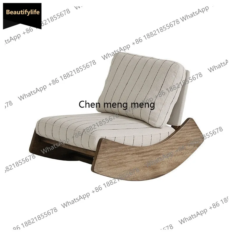 D80 Wabi Sandy Wind Rocking Chair New Chinese Balcony Reclining Chair Nordic Lazy Leisure Chair
D80 Wabi Sandy Wind Rocking Chair New Chinese Balcony Reclining Chair Nordic Lazy Leisure Chair