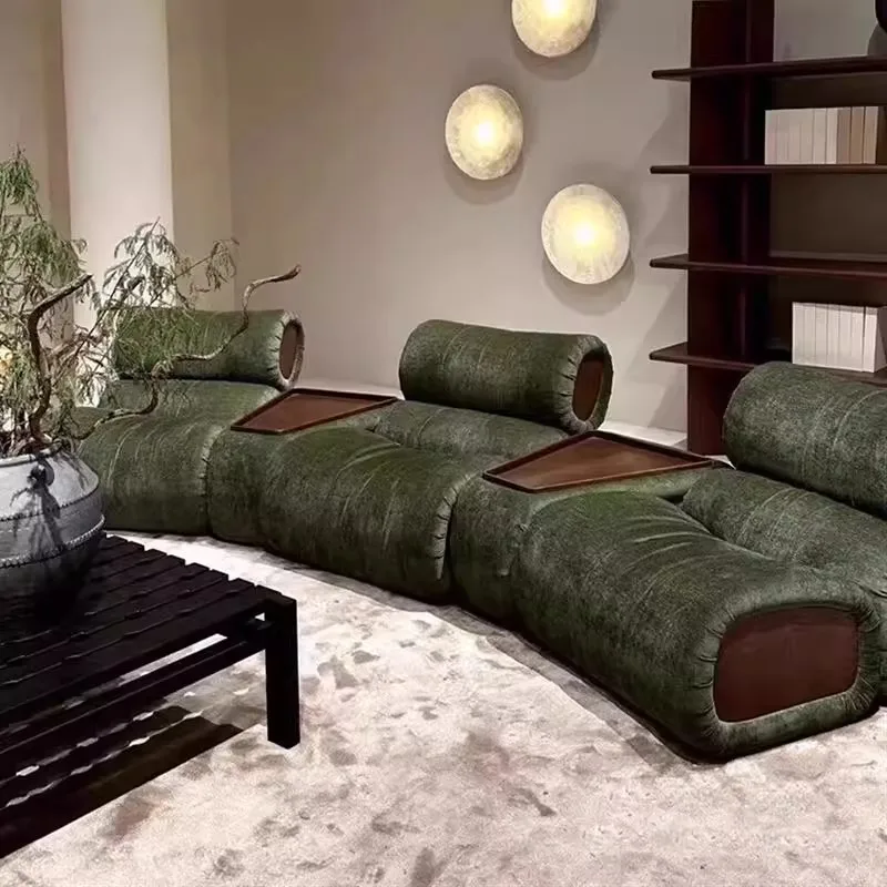LMM Italian minimalist bamboo module sofa horizontal hall curved combination sofa
LMM Italian minimalist bamboo module sofa horizontal hall curved combination sofa