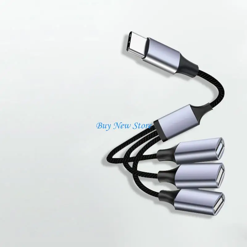 20CE USB Type C Male to 3 USB Female Extension Cord Converter Power Split Adapter 
20CE USB Type C Male to 3 USB Female Extension Cord Converter Power Split Adapter