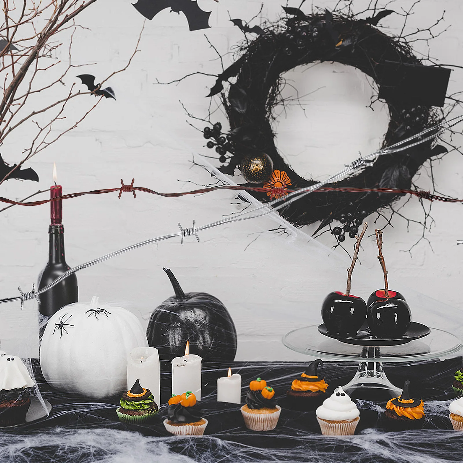 2 Pcs Horror Decorative Chain Halloween Scary Decorations Outdoor Costume Party Prank Toys Barbed Wires
2 Pcs Horror Decorative Chain Halloween Scary Decorations Outdoor Costume Party Prank Toys Barbed Wires