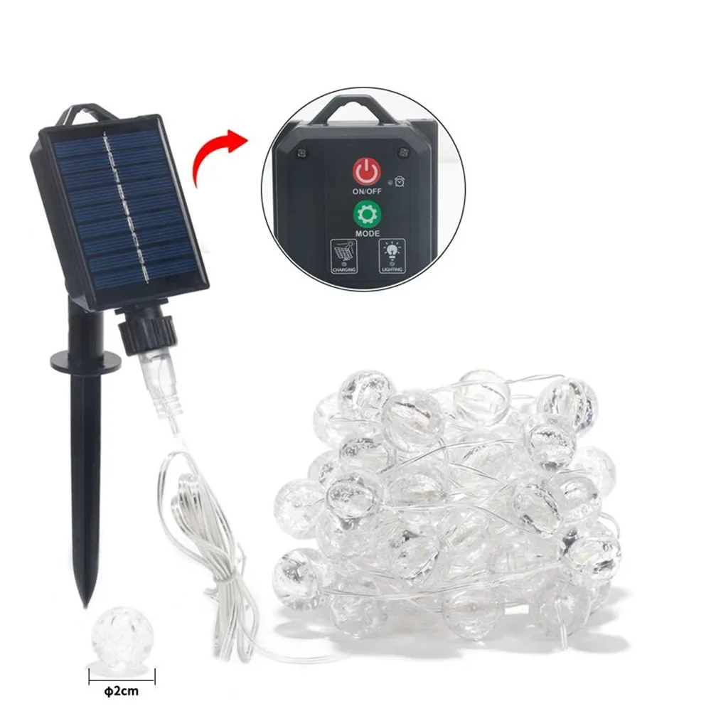 5 Meters 10 Meters Waterproof Battery Leather Line Bubble Ball Lights Remote Control LED Solar Light String Outdoor Garden Light
5 Meters 10 Meters Waterproof Battery Leather Line Bubble Ball Lights Remote Control LED Solar Light String Outdoor Garden Light