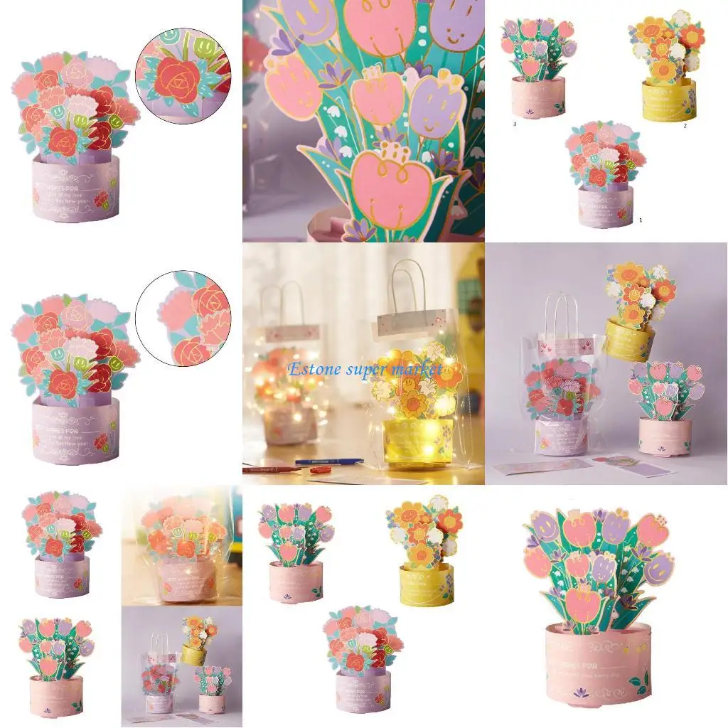 090B 3D Birthday Cards Greeting Card Envelopes with Colorful Rose Flower
090B 3D Birthday Cards Greeting Card Envelopes with Colorful Rose Flower