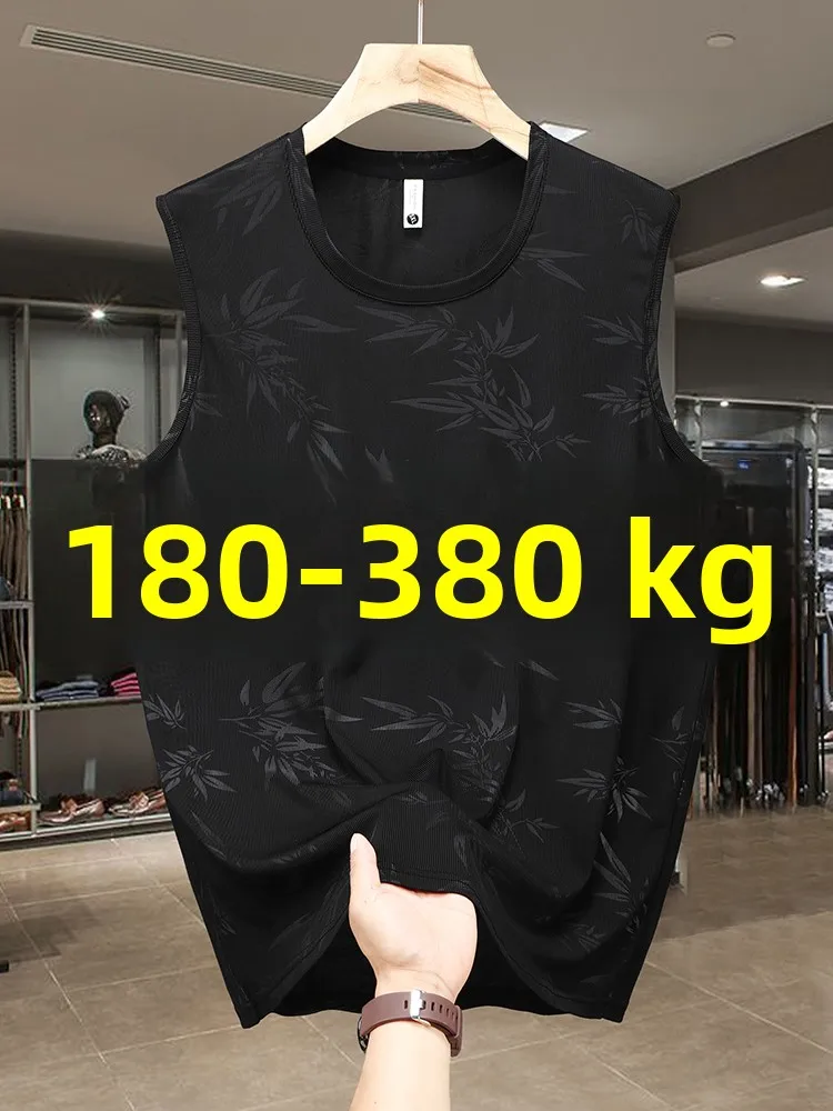 Men's Summer Ice Silk Vest Large Size Loose Breathable Sweat Absorbent Thin Fitn Sport Tank Top T-irt Extra Large Size
Men's Summer Ice Silk Vest Large Size Loose Breathable Sweat Absorbent Thin Fitn Sport Tank Top T-irt Extra Large Size