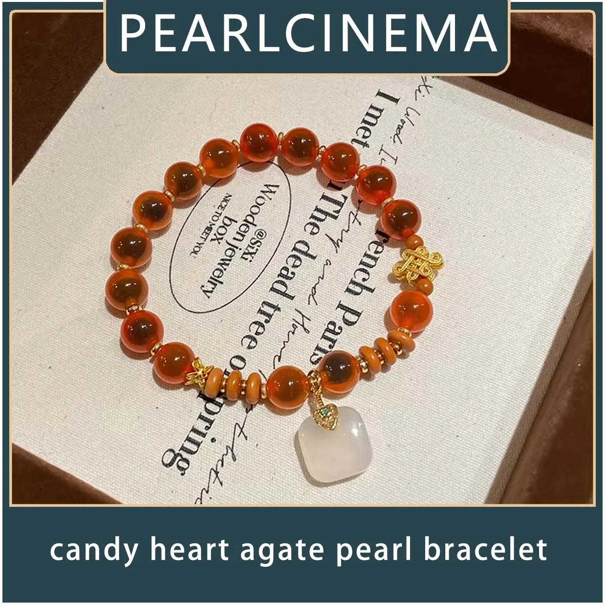 PEARLCINEMA Elegant Red Agate Bead Bracelet, Suitable for Women To Wear - Multi Functional, Bracelet for Women Jewelry 
PEARLCINEMA Elegant Red Agate Bead Bracelet, Suitable for Women To Wear - Multi Functional, Bracelet for Women Jewelry