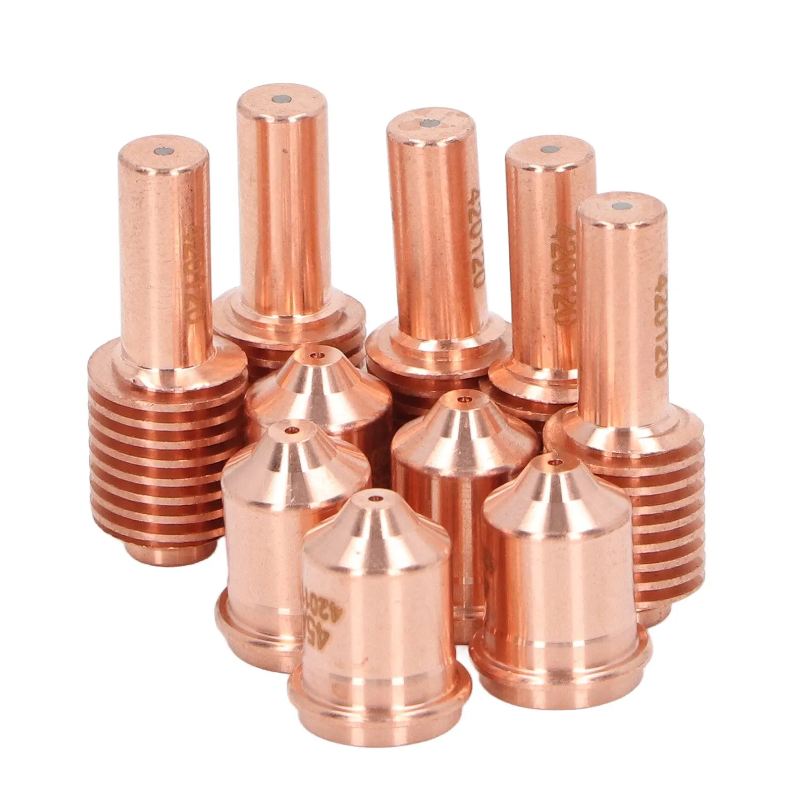 10Pcs Plasma Electrode Nozzle 420118 420120 Cutting Torch Consumables Set Replacement for PMX 30XP Equipment
10Pcs Plasma Electrode Nozzle 420118 420120 Cutting Torch Consumables Set Replacement for PMX 30XP Equipment