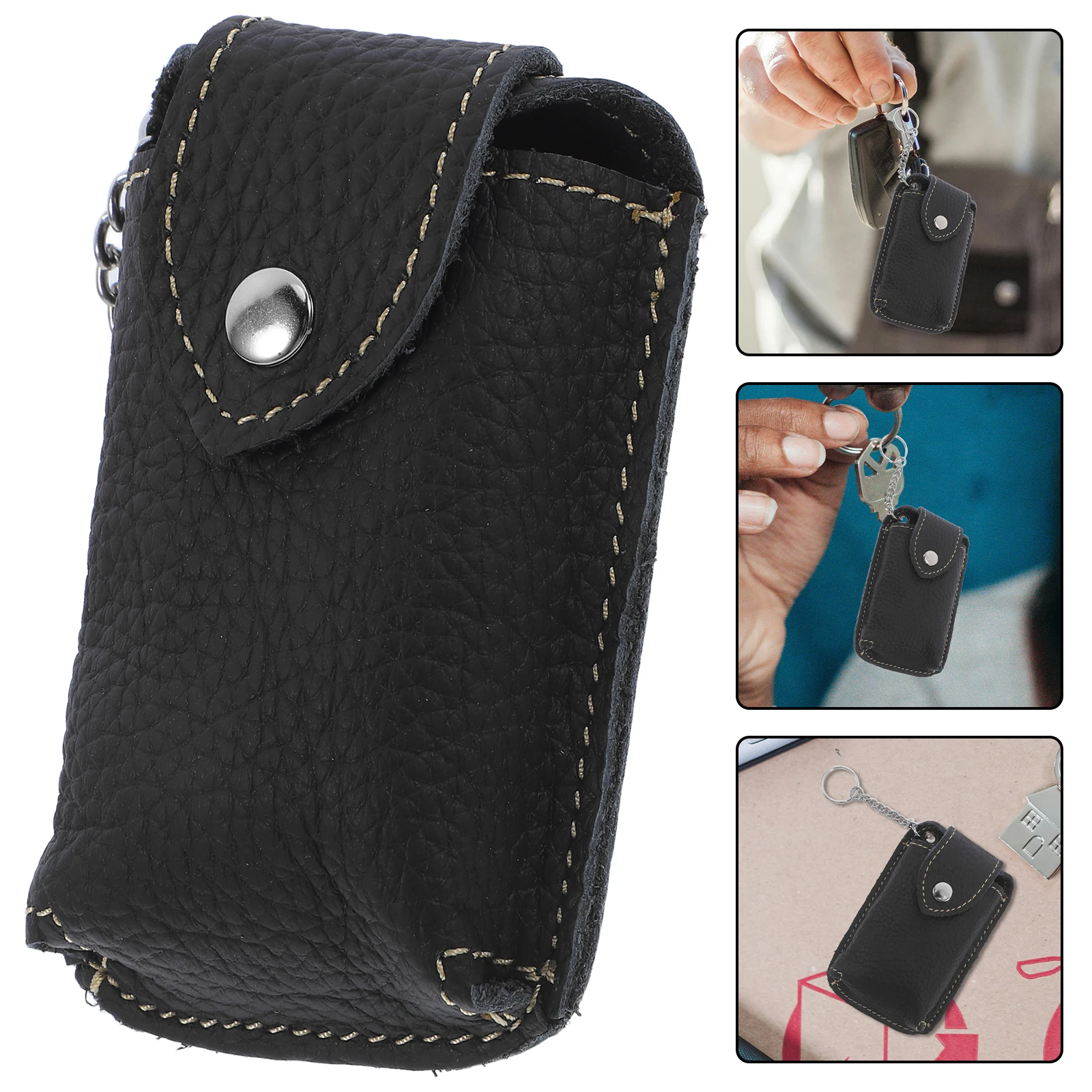 Car Key Bag Fob Cover Black Small Durable Clasp Closure Belt Holder for Keys Case Protector Lightweight Business
Car Key Bag Fob Cover Black Small Durable Clasp Closure Belt Holder for Keys Case Protector Lightweight Business