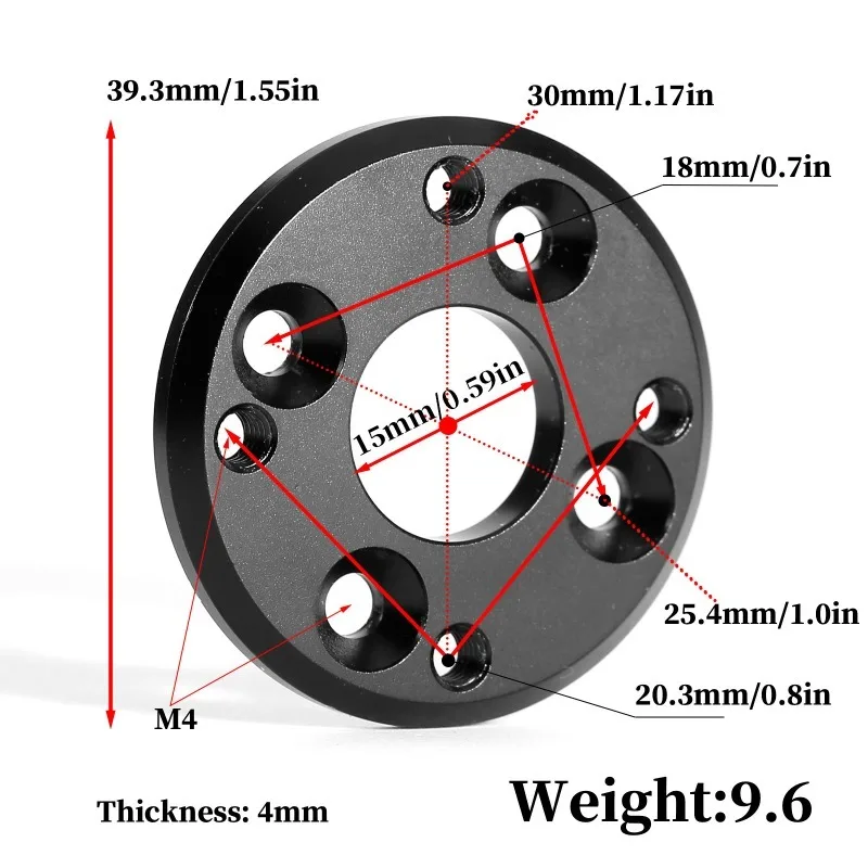 CNC Motor adapter 25.4mm to 30mm for 4274 motor AXE PLUS AXIAL scx6 Upgrade Parts Accessories
CNC Motor adapter 25.4mm to 30mm for 4274 motor AXE PLUS AXIAL scx6 Upgrade Parts Accessories 