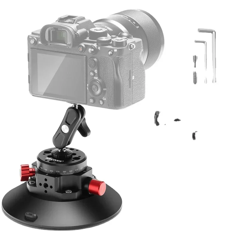 2026 CA013 6-Inch Aluminum Alloy with Magic Arm Ball Head 360° Rotation & 11lb/132lb Dynamic/Static Loads Camera Suction Mount
2026 CA013 6-Inch Aluminum Alloy with Magic Arm Ball Head 360° Rotation & 11lb/132lb Dynamic/Static Loads Camera Suction Mount