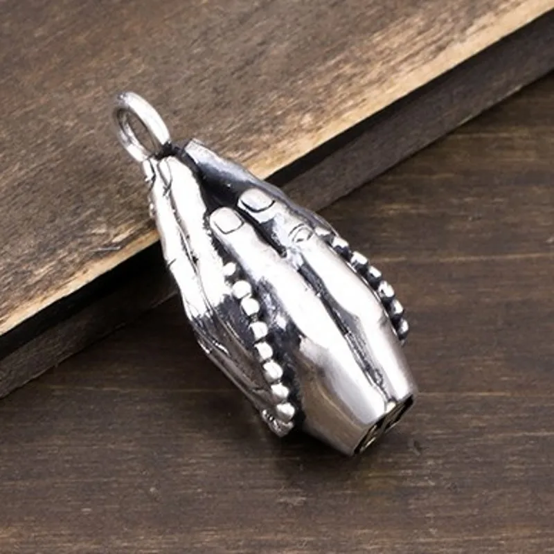 BOCAI New S925 Silver Amitabha Buddha Hand Pendant Buddhist Personality Good Luck For Men And Women Pendant
BOCAI New S925 Silver Amitabha Buddha Hand Pendant Buddhist Personality Good Luck For Men And Women Pendant