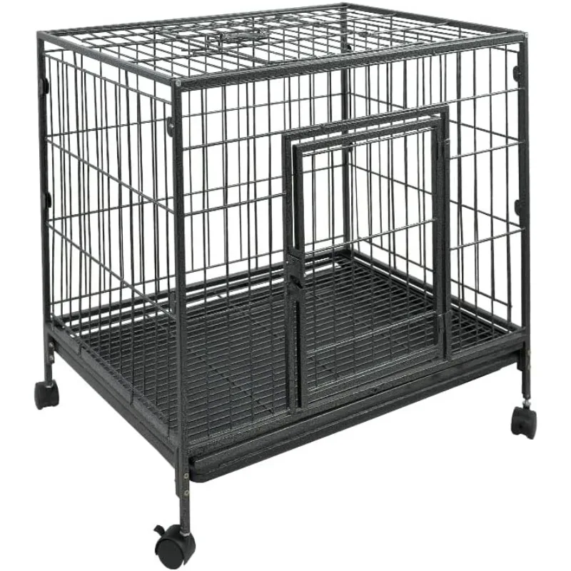 Premium Heavy Duty Double Door Dog Crate - Escape Proof Indoor Dog Kennel with Double Removable Tray and Lockable Wheels
Premium Heavy Duty Double Door Dog Crate - Escape Proof Indoor Dog Kennel with Double Removable Tray and Lockable Wheels