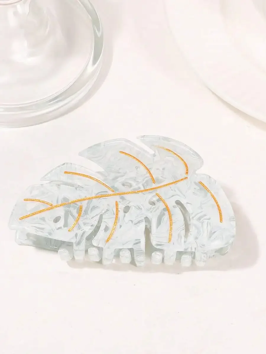 Acetate Leaf Design Hair Claw Clip For Women Fashion Daily Wear
Acetate Leaf Design Hair Claw Clip For Women Fashion Daily Wear