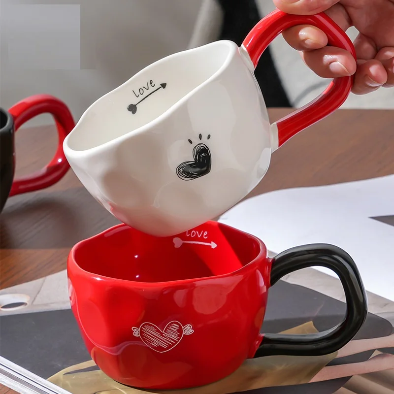 300ml Ceramic Mugs Coffee Cups Hand Pinched Irregular Flower Milk Tea Cup ins korean style Oatmeal Breakfast Mug Drinkware Kitch
300ml Ceramic Mugs Coffee Cups Hand Pinched Irregular Flower Milk Tea Cup ins korean style Oatmeal Breakfast Mug Drinkware Kitch