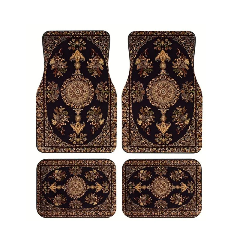 Dark Brown Persian Floral Car Floor Mats 4pcs Elegant Vintage Style Universal Auto Foot Mats Non-slip & Anti-dirt Durable Carpet
Dark Brown Persian Floral Car Floor Mats 4pcs Elegant Vintage Style Universal Auto Foot Mats Non-slip & Anti-dirt Durable Carpet