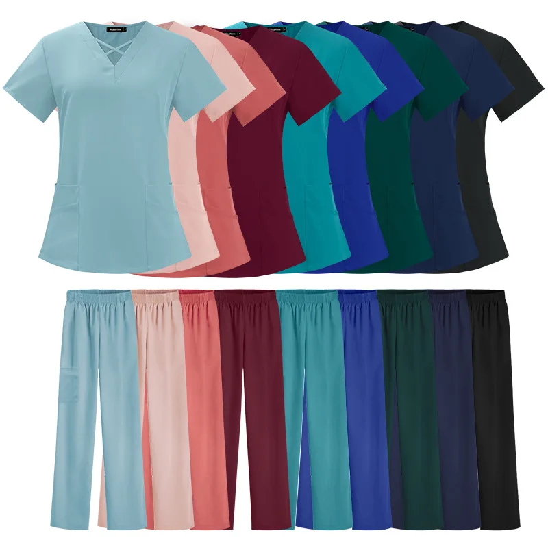 Stretch Medical Scrubs Sets for Women Surgical Uniforms Tops Pant Hospital Dental Clinic Beauty Salon Spa Lab Workwear Clothes
Stretch Medical Scrubs Sets for Women Surgical Uniforms Tops Pant Hospital Dental Clinic Beauty Salon Spa Lab Workwear Clothes