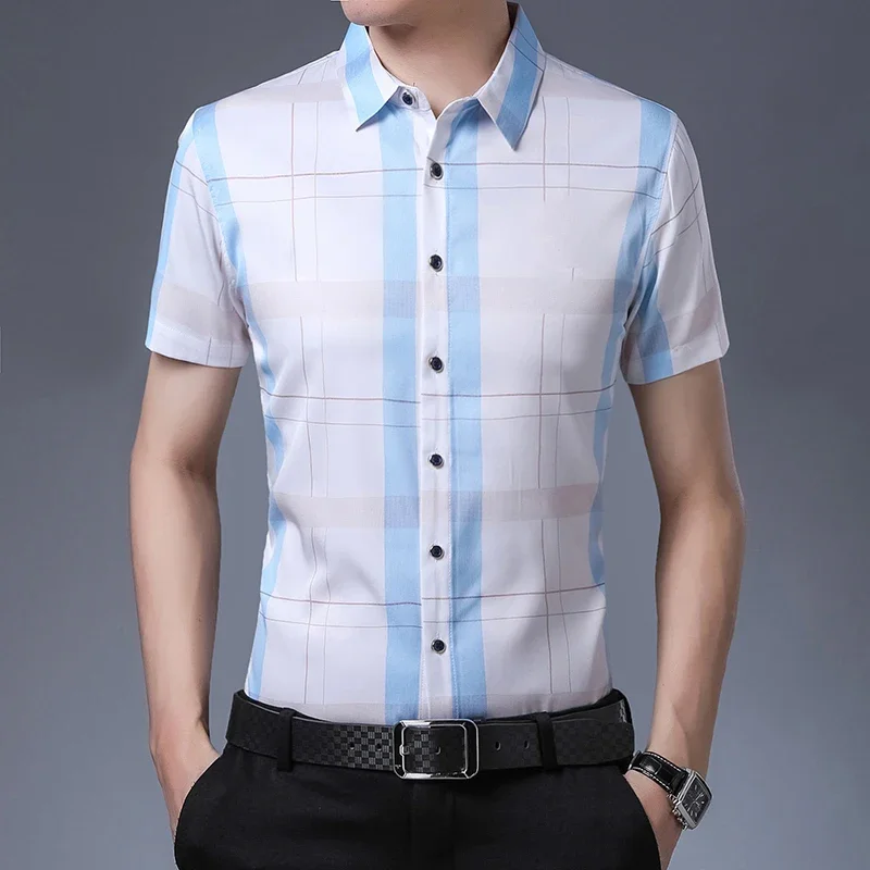 New Men's Casual Printed Short Sleeved Lapel Shirt for Summer Fashion Comfort No Ironing Wrinkle Resistant Top
New Men's Casual Printed Short Sleeved Lapel Shirt for Summer Fashion Comfort No Ironing Wrinkle Resistant Top