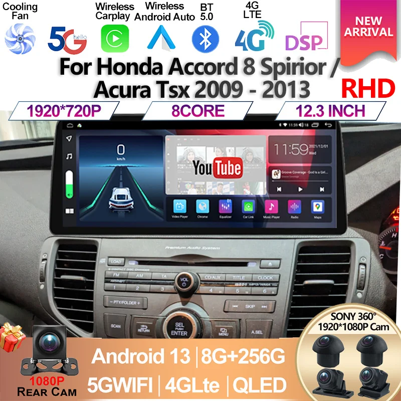 For Honda Accord 8 Spirior Acura Tsx 2009 2010 - 2013 RHD Android 13 Car Radio Multimedia Player GPS Auto Carplay Screen Stereo
For Honda Accord 8 Spirior Acura Tsx 2009 2010 - 2013 RHD Android 13 Car Radio Multimedia Player GPS Auto Carplay Screen Stereo