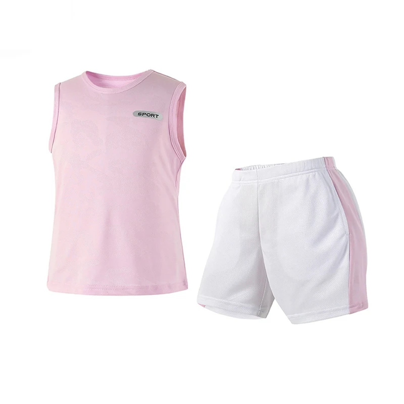 Summer Children Basketball Suit Kids Boys Girls Gym Outdoor Vest Shorts Suit Quick-drying Breathable Sports Sets
Summer Children Basketball Suit Kids Boys Girls Gym Outdoor Vest Shorts Suit Quick-drying Breathable Sports Sets