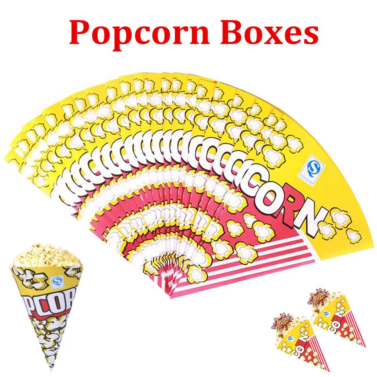 100 Pcs Snack Box Popcorn Paper Bag Child Wedding Decor Bags Housewarming Triangle
100 Pcs Snack Box Popcorn Paper Bag Child Wedding Decor Bags Housewarming Triangle
