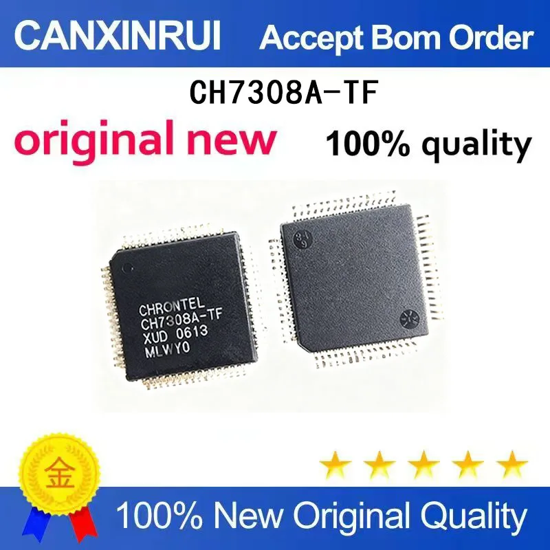 (5 Pieces) CH7308B-TF CH7308A-TF CH7003B-T TQFP64 brand new original stock
(5 Pieces) CH7308B-TF CH7308A-TF CH7003B-T TQFP64 brand new original stock