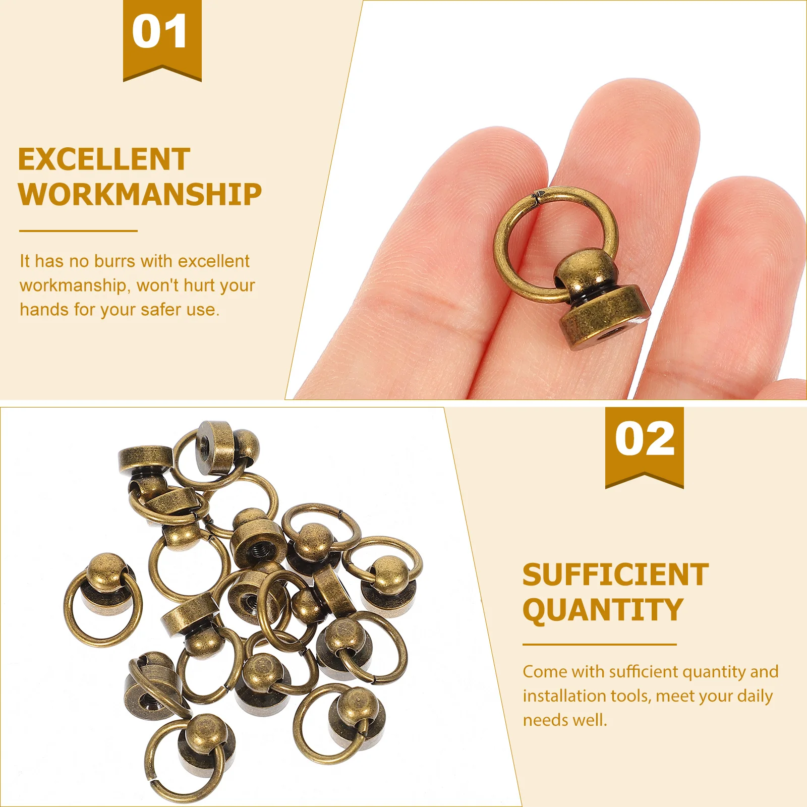 20 Sets Backpack Mobile Phone Case Pull Buckle Rivets Snap Fastener Screw Stud Copper Delicate Bag
20 Sets Backpack Mobile Phone Case Pull Buckle Rivets Snap Fastener Screw Stud Copper Delicate Bag