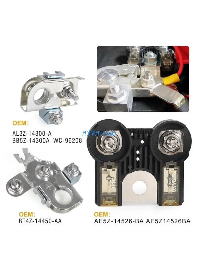 U13C Complete Battery Terminals & Fuses set Easy Installation Battery Terminals Clamps & Fuses Replaces AE5Z14526BA for Vehi
U13C Complete Battery Terminals & Fuses set Easy Installation Battery Terminals Clamps & Fuses Replaces AE5Z14526BA for Vehi