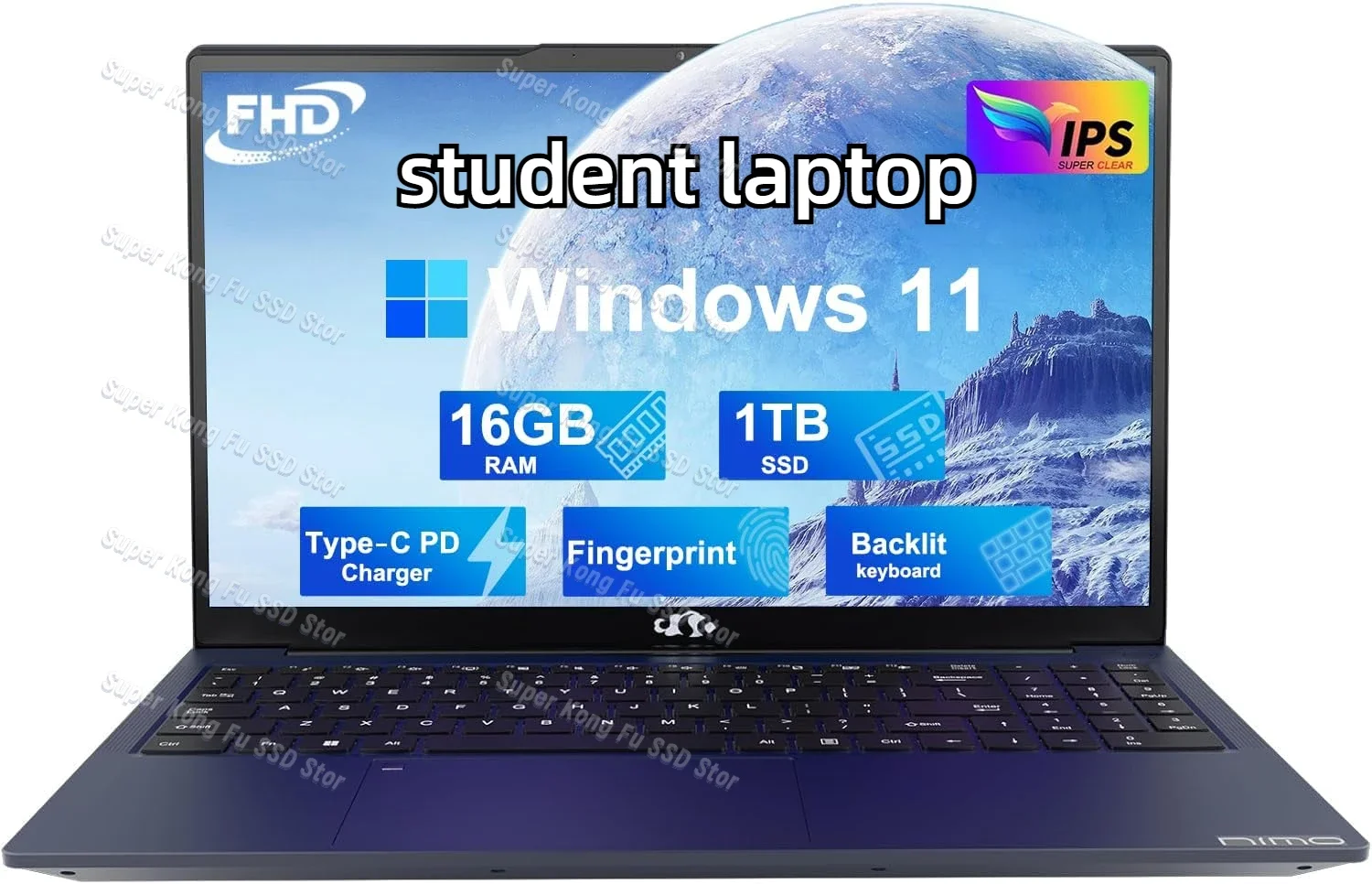 Для студенческого ноутбука NIMO 15,6 FHD, 16 ГБ ОЗУ, 1 ТБ SSD, RGB клавиатура, Распознавание отпечатков пальцев, четырехъядерный Intel Pentium N100,Type-C
Для студенческого ноутбука NIMO 15,6 FHD, 16 ГБ ОЗУ, 1 ТБ SSD, RGB клавиатура, Распознавание отпечатков пальцев, четырехъядерный Intel Pentium N100,Type-C